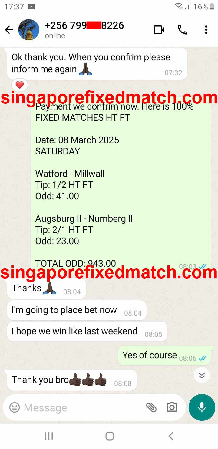 Real Fixed Matches 100% Sure