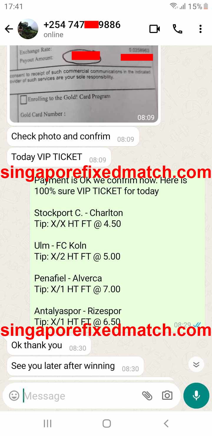 Correct Fixed Matches