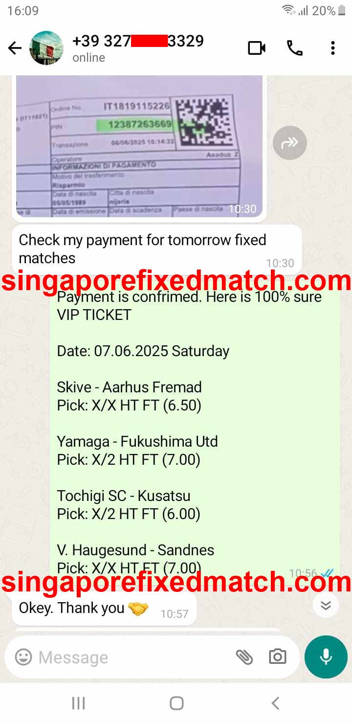 Fixed Match 100% Sure