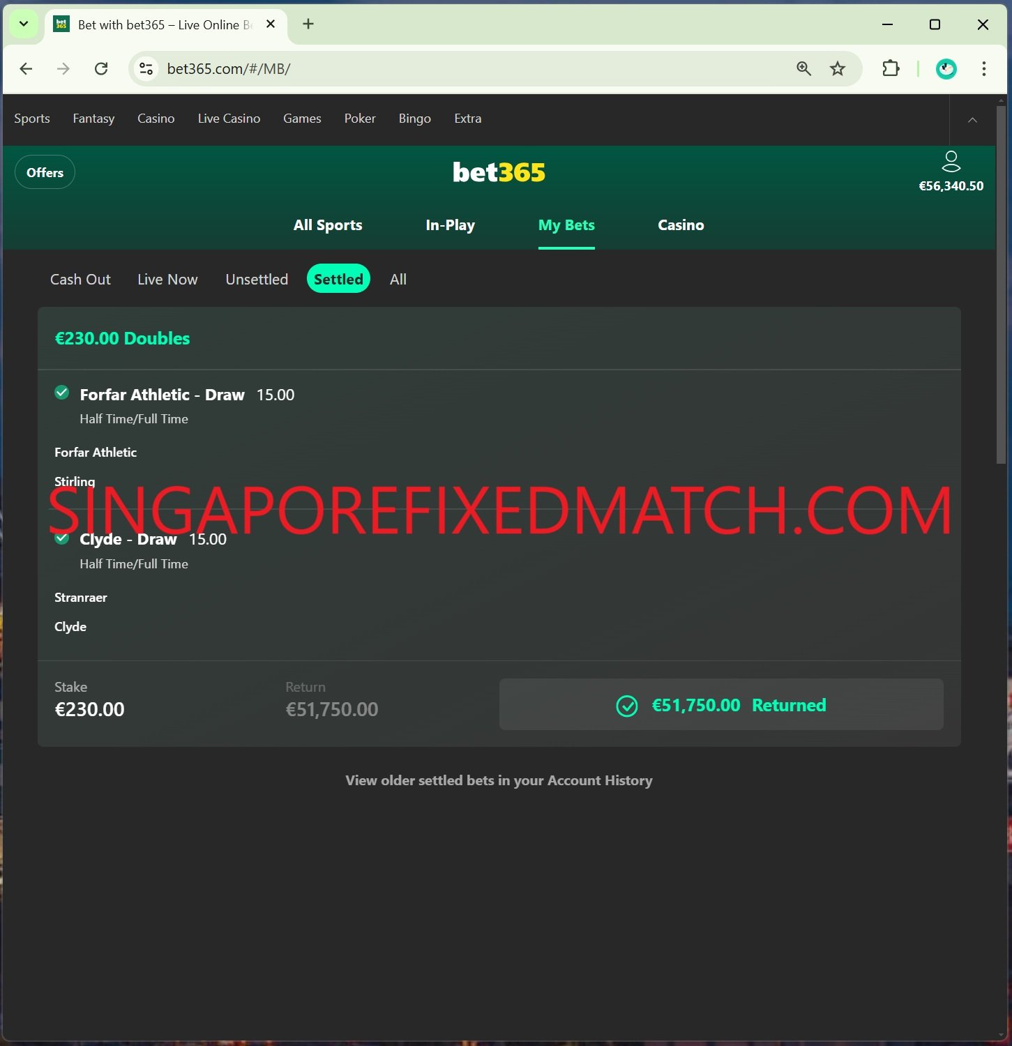 Asian Fixed Matches