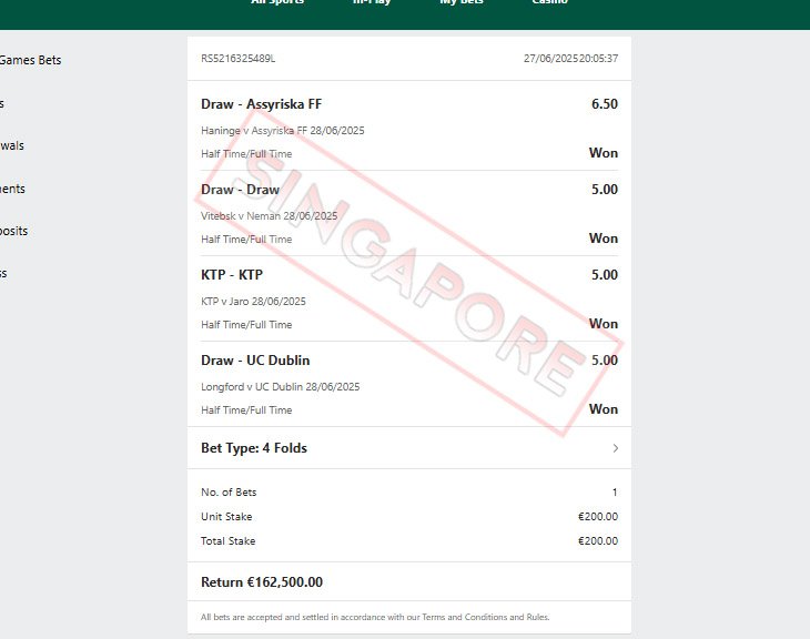 Correct Fixed Matches